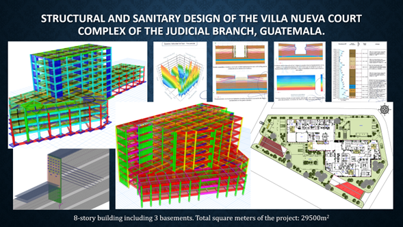 Structural engineers reviewing building plans